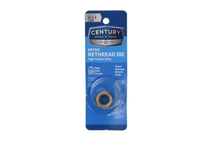 Century Drill & Tool, 92706, 10.0X1.00,Rethreading Die,Tool Set, Thread Repair - size: 10.0 X 1.00
