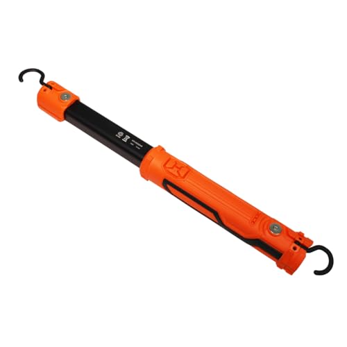 K Tool International XD52848 15.5-Inch Adjustable LED Work Light, Orange/Black, Battery Powered, 6 Levels of Brightness, 700 Lumens