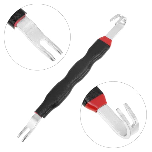 QWORK Electrical Disconnect Pliers Set - 8" Fuel Line Petrol Clip, Automotive Tools Electrical Connector Tool & Safety Wire Pliers, for Push Tab Style Plugs