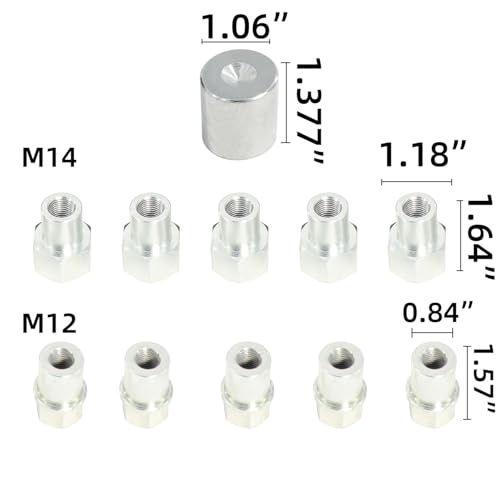 DPTOOL 205-857 Half Shaft Remover Tool Kit Wheel HUB Axle Puller Set with M12 M14 Applicant Compatible with Land Rover - size: Half Shaft Puller