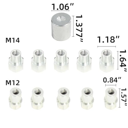 DPTOOL 205-857 Half Shaft Remover Tool Kit Wheel HUB Axle Puller Set with M12 M14 Applicant Compatible with Land Rover - size: Half Shaft Puller
