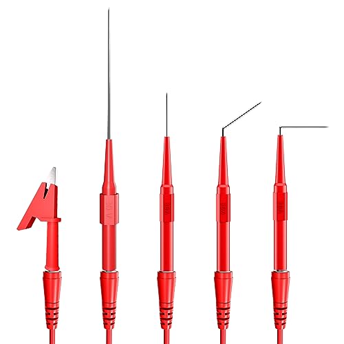 Goupchn Back Probe Kit Banana Plug to Copper Alligator Clip Automotive Test Leads Set with 3 Configurations Back Probe Pins Extended Length Probes for Car Repairing Diagnostic - size: 24PCS