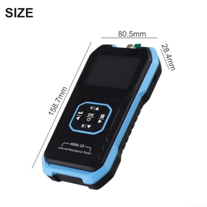 HRM-10 Voltage Internal Resistance Tester, Automatic Voltage Meter, TFT High-Definition Screen Car Tester, 100V 200Ω, Digital Analyzer - size: 1*Internal Resistance Meter+C