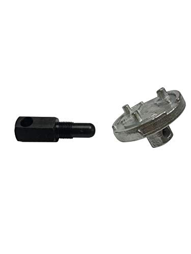 Universal Clutch Removal Tool and Piston Stop Flywheel Removal Tool Compatible with Echo Stihl and Husqvarna 2 Cycle Chainsaws Replacement Part 14MM