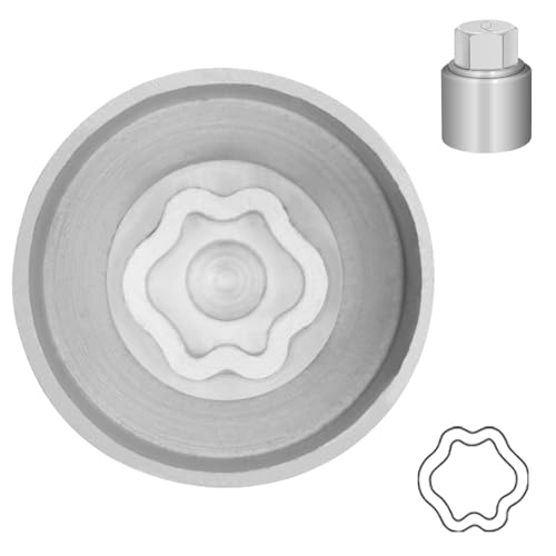 Type Q Wheel Locking Nut Key for Land Rover, Lug Nut Removal Tool | Wheel Lock Nut Socket Adapter, Anti-Theft Lug Nut Removal Tool, Anti-Theft Screw Remover, Repair Tool, Tyre Fitting, garage - size: Socket Q
