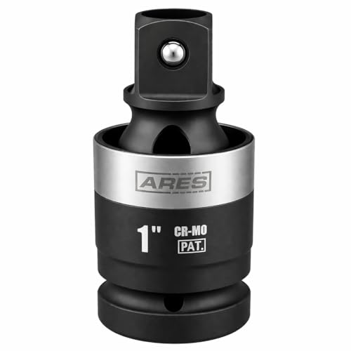 ARES 2061002 – 1-Inch Drive Slim Impact Universal Joint – Impact Rated U-Joint Features Slim Profile for Enhanced Access – 360-Degree Swivel Angle - size: 1-Inch Slim