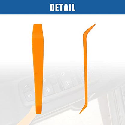 X AUTOHAUX 1pcs Tooling Panel Removal Tool Car Pry Tool Kit for Car Audio Interior Removal Trim Tool Orange