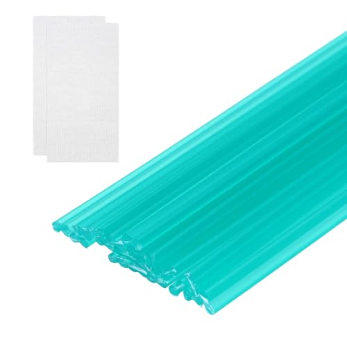 MECCANIXITY 20pcs Plastic Welding Rods, 20 Inch PP Welding Repair Strips Welder Rods with Reinforcing Mesh for Car Bumpers, Kayak Repair, Plastic Welder, Green - color: Green, size: 50cm