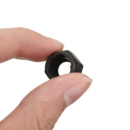 10 Pcs Short Socket Bolt Extractor Set, 9-19mm Metric Nut Remover with Aluminum Carrying Case - color: Black,chrome