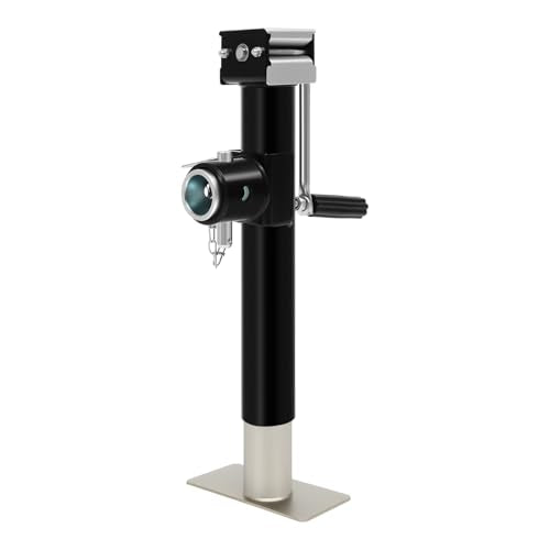 1000 lbs Lifting Jack with 10" Lift Height – Heavy Duty Manual Car Jack, 2204 lbs Static Load Capacity, Stable Base, Q235B Steel, Hand-Cranked Jacks for Tire Change, Garage, Roadside Repair, Black