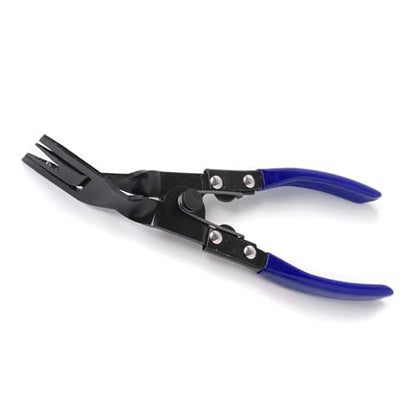 Panel Clip Removal Plier, Automotive Door Panel Upholstery Trim Clip Removal Tool, Remove Push Pin and Press in Trim Clip Fasteners Lift Action Plier (Blue) - color: Blue