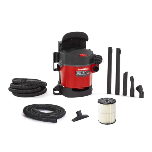 CRAFTSMAN CMXEVBE17925 5 Gallon 5.0 Peak HP Wet Dry Shop Vacuum