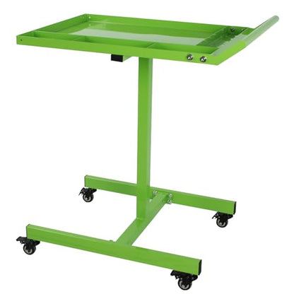 Rolling Tool Tray with Wheels,30×20 in Tear Down Work Table,220lbs Capacity Mechanics Rolling Work Table for Garage,Shop,DIY (Green) - size: Green