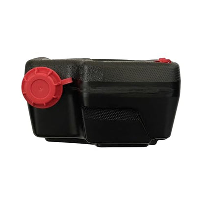 16-Quart Portable Oil Drain Pan, Sturdy Plastic Automotive Container, Wide Mouth Design Easy Pour Tray for Workshop Auto Servicing and Fluid Handling