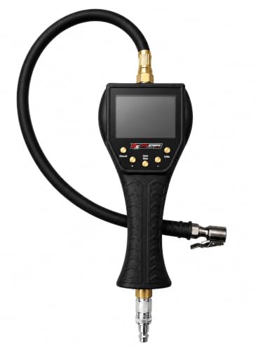 Automatic Tire Inflator with Digital Gauge – Heavy-Duty Air Chuck with Auto Shut-Off, LCD Display, and Quick-Connect Fitting – Ideal for Shop & Garage Use