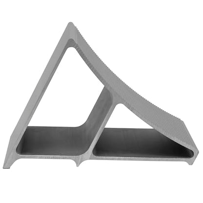 Extreme Max 5001.6792 Aluminum Wheel Chock – Lightweight Anti-Slip Tire Stabilizer with Ribbed Ramp and Claw Base for RVs, 5th Wheels, Trailers & Campers - style: Each