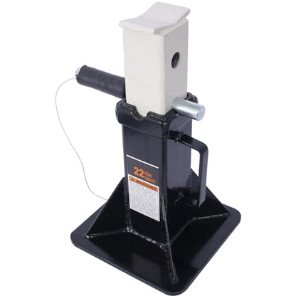 AMNOOL Heavy Duty Pin Style Professional Car Jack Stands 1 Pair 22 Ton (44,000 lbs) Capacity Heavy Duty Steel Frame Adjustable Height Suitable for Cars, Cars, Trucks, SUVs, ATVs and UTVs (Black) - color: Black