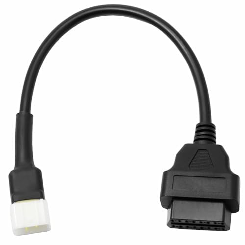Delphi Motorcycle OBDII 6 Pin to 16 Pin OBD2 Diagnostic Adapter Compatible with Motorcycle - color: per Delphi 6Pin