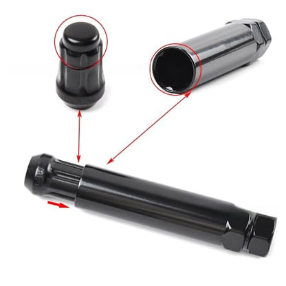 6 Spline Lug Nut Key, CR-V 6 Spline Lug Nut Socket, Universal Car Wheel Lock Removal Tool for 21mm (13/16") & 22mm (7/8"), Aftermarket Splines Tuner Lug Nut Key Replacement