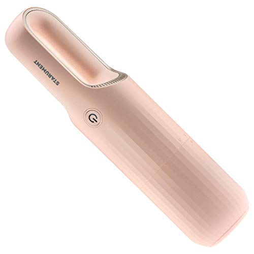 STARUMENT Portable Hand Vacuum Cleaner for Dust Pet Hair Dirt Home Car Interior, Furniture Lightweight Easy to Use, Compact Design Battery Rechargeable with USB-C Cable Pink - color: Pink