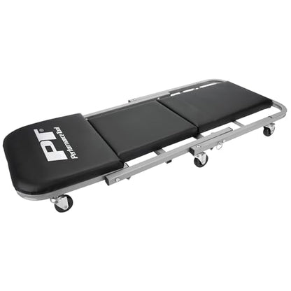Performance Tool W85018 40-Inch Folding Creeper Rolling Seat, All-in-One Adjustable Roller Garage Chair, Lay Down or Sit, 330LBS Capacity Under Car Roller Creeper with 6 Swivel Casters - style: 2-in-1 40" Z-Frame Folding Creeper