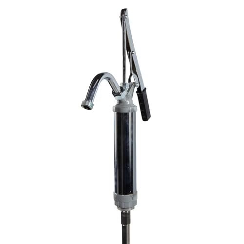 Fill-Rite SD11 Lever Hand Pump – 11 oz per Stroke Manual Fuel & Fluid Transfer Pump with Pail Spout and Telescoping Suction Pipe - style: Lever Pump
