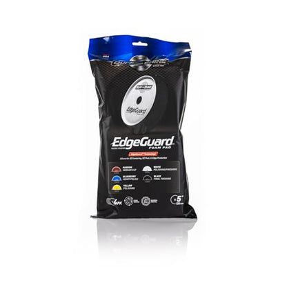 Buff and Shine - EdgeGuard Foam Buffing Pads - Black - 5" Polishing Pad - Pack of 4 - color: Black, size: 5" (4 Pack)