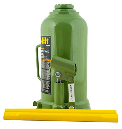 Pro-Lift Welded Bottle Jack 20 Ton - (40,000 Lbs) Capacity Hydraulic Lifting with Side Pump Two-Piece Handle