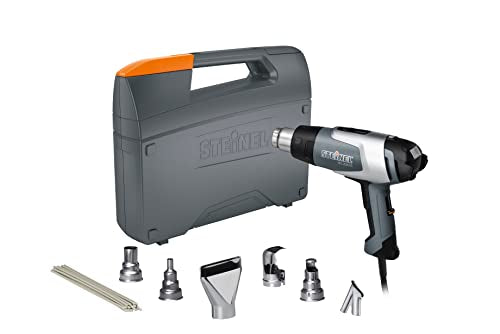 Steinel HL 2020 E Automotive Kit - incl. hot air Gun with LCD-Display & Variable Temperature, Heat Tool Set for Repairing and Welding tarpaulins, Window tinting, auto Body Welding