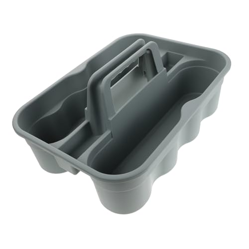 Portable Cleaning Supplies Organizer Basket with Handle Plastic Tool Tote for Car Detailing and Home Use Lightweight Storage Bin for