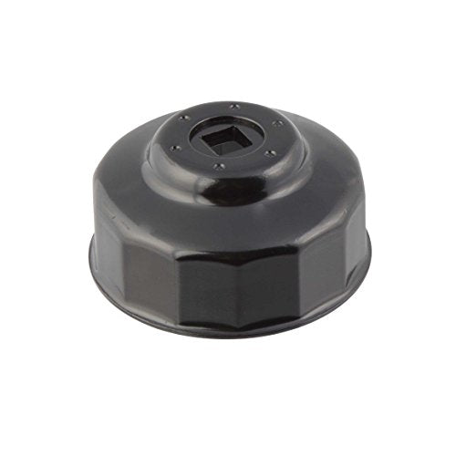 Steelman Oil Filter Cap Wrench Automotive Tool, 68mm x 14 Flute, Low-Profile Design for Confined Space, Heavy-Duty Chrome Vanadium Steel - size: 68 Millimeter x 14 Flute