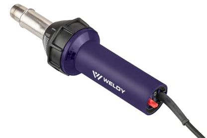 Weldy 1600W Hot Blast Torch Overlap Air Welding Gun Welder Pistol Tool Hot Air Gun(120 Voltage and flat nozzle) - style: 120 Voltage and flat nozzle