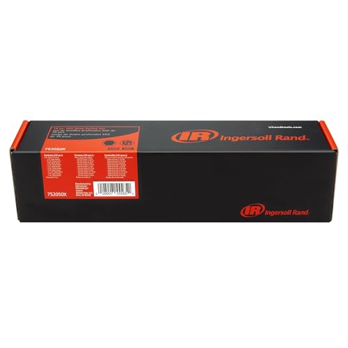 Ingersoll Rand 10 Pc. 3/8" Drive Deep Socket Set, SAE 6-Point, Chrome Vanadium Steel, 1/4"–7/8" with Storage Tray – 752050X - size: 3/8 in. Drive Deep Socket Set, style: SAE