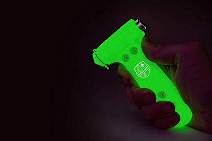 Swiss Safe Durable 5-1 Car Safety Hammer Window Breaker Breaker Tool w/Seatbelt Cutter - Emergency Escape Glass Hammer - Truck, Car Safety Essentials & Accessories - Glow, 2 Pack - color: Glow, size: 2-Pack