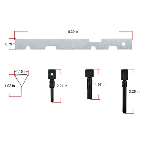 5PC Cam Timing Alignment Tools Compatible with Ford/Mazda 303 465 574 507 | Timing Belt Tool Set for Ford Mazda 2.0L 2.3L 2.5L MZR Duratec Engines, Quality Aluminum & Steel