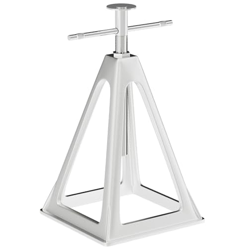 RVGUARD RV Stack Jacks 1 Pack, Aluminum Stabilizer Jacks for RV Trailer Camper, Single Support Up to 6000 Lbs, Adjustable from 11" to 17" - size: 1 Pack