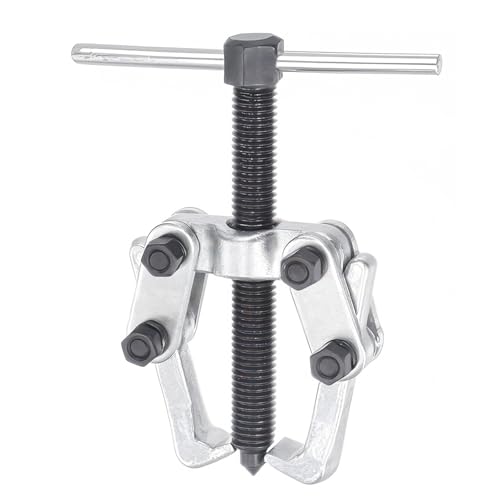 2 Jaw 2.25in/60mm Universal Bearing Gear Pullers | Heavy Duty Extractor Tool, High Carbon Steel Puller, Adjuestable Removal Kit Type for Bearings/Flywheels/Pulleys Remove - size: Mini 2Jaw 0.4-2.25 In