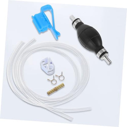 ULTECHNOVO 1set Manual Hand Siphon Pump for Fuel Transfer Gas Oil Siphon Hose Pump Kit for Cars Motorcycles Boats Efficient Liquid Transfer Tool for Maintenance and Emergencies