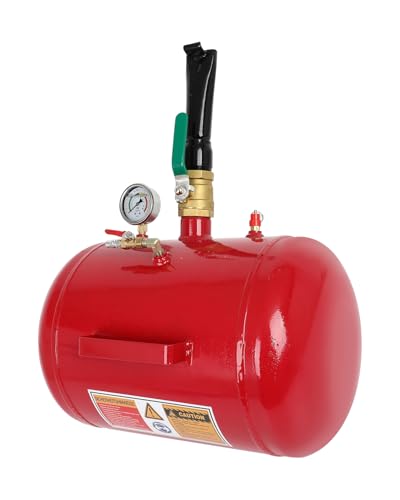 ECCPP 7.5 Gallon Air Tire Bead Seater Blaster Tool, 145PSI Heavy Duty Bead Inflator with Pressure Gauge for Car/Truck/ATV/UTV Tires Red - color: Red, size: 7.5 Gallon
