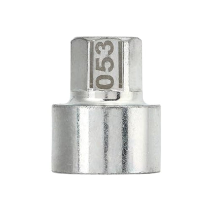 5 Pcs Anti Theft Lugnut Socket, Metal Wheel Lock Key Lug Nut Wheel Lock Key Removal Kit for 1 3 5 6 7Series X4 X5 X6 Z4 (053) - size: 053