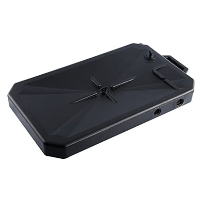SLMOTO Motorcycle Oil Drain Pan Fit for Harley Road King FLHR FLHX | Black motorcycle oil drein pan low profile oil drain pan garage waste fluid collection oil drain pan tool for drain pan. - size: Black
