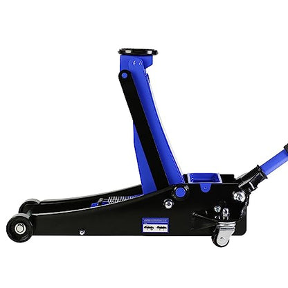 3 Ton Low Profile Floor Jack Hydraulic Jack Heavy Duty Steel Floor Jack with Dual Piston Quick Lift Pump 3 Ton (6000 lb) Capacity Lift Range 3.3"-19.7" Blue - color: Blue 3.0T Dual Pump 3.3"-19.7"