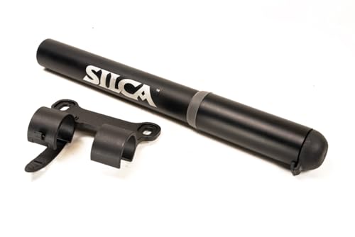 SILCA Mini Bike Pump – Frame Mount Bicycle Pump with Expandable Hose and Lever Lock – Lightweight and Mountable to Gravel, Mountain, and Road Bicycles - style: Gravelero