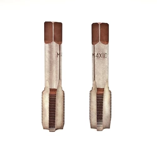 AtticZone M14 x 1.0 Metric Hand Thread Tap, Right Hand, Alloy Tool Steel, 1 Taper Tap, 1 Plug Tap for Metal Working DIY Industrial - size: M14x1.0