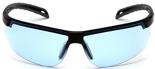 Pyramex Ever-Lite Lightweight Safety Glass Indoor/Outdoor Mirror Lens - color: Infinity Blue H2max Anti-fog Lens/ Black Frame