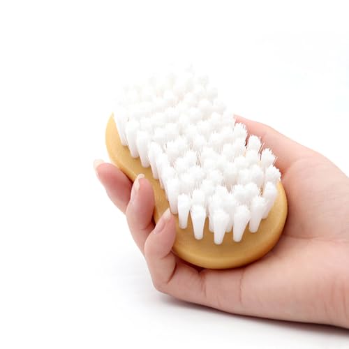 JSCARLIFE Car Interior Cleaning Brush, Deep Scrub Upholstery Scrubber, Soft Bristle Heavy Duty Handheld Scrub Brush for Car, Furniture, Sofa