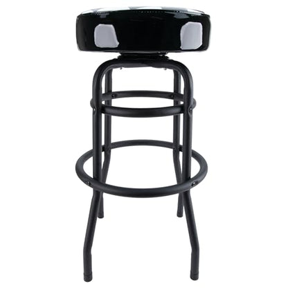 Performance Tool W85023 28-1/2-Inch Checkerboard 360 Degree Swivel Stool, Heavy Duty Steel Frame Is Perfect for Home, Bar and Shop - style: Checkerboard Swivel Bar Stool