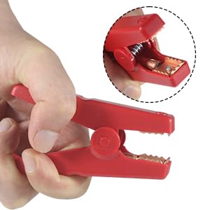 EC5 Jump Starter Cable with Battery Clamps for 12V Emergency Portable 10AWG Car Jump Start Battery Booster Cable Replacement Alligator Clips-Booster Jumper Cables -Car Jump Starter Battery Clips - color: EC5-Anti reverse charging