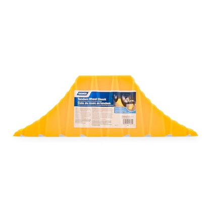 Camco Tandem Trailer Wheel Chock & Tongue Jack Stand - Heavy Duty Trailer Wheel Chock - Durable Polymer Construction w/UV Inhibitors - Use w/Tires Up to 26-inches - 400 lb Max Tongue Weight - 44435 - size: Tandem