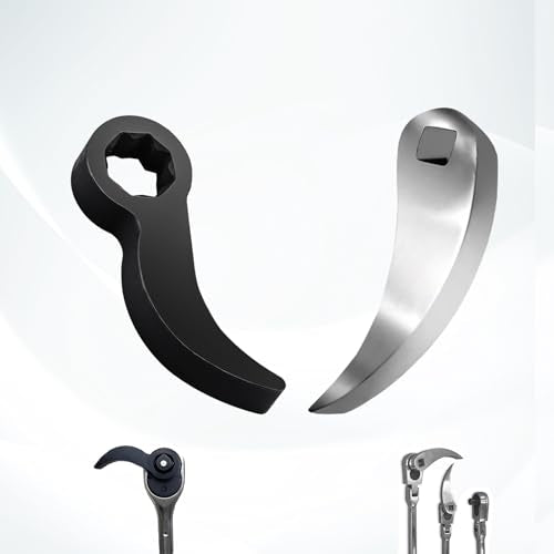 2 Pack Pry Bar Wrench Adapter, Angle-Head Axle Removal Tool. | Adjustable angle head for tight spaces. Fits 3/8" & 1/2" drives. Extra-strong steel for stubborn axles. - color: Silver+black, size: 3/8"+1/2"